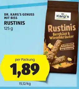 Hofer Dr. karg's genuss mit biss rustinis Angebot