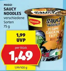 Hofer Maggi saucy noodles Angebot