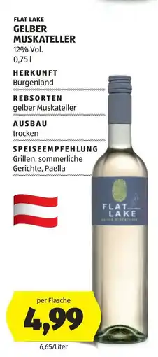 Hofer Flat lake gelber muskateller Angebot