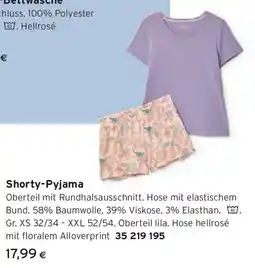 Tchibo Eduscho Shorty Pyjama Angebot