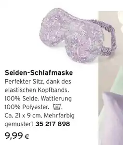 Tchibo Eduscho Seiden Schlafmaske Angebot