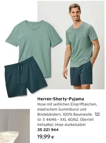 Tchibo Eduscho Herren Shorty Pyjama Angebot