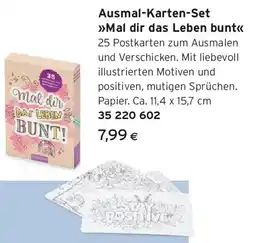 Tchibo Eduscho Ausmal Karten Set Mal dir das Leben bunt Angebot