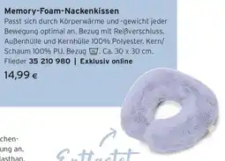 Tchibo Eduscho Memory Foam Nackenkissen Angebot