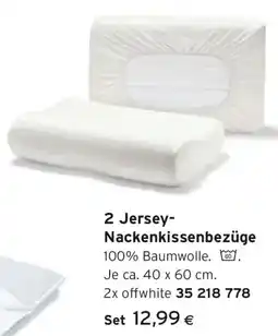 Tchibo Eduscho 2 Jersey Nackenkissenbezüge Angebot
