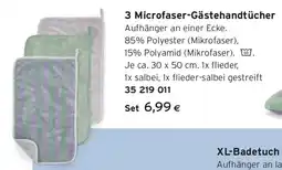 Tchibo Eduscho 3 Microfaser Gästehandtücher Angebot