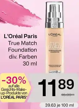 Bipa L'Oréal Paris True Match Foundation Angebot