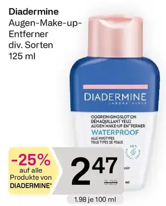 Bipa Diadermine Augen-Make-up- Entferner Angebot