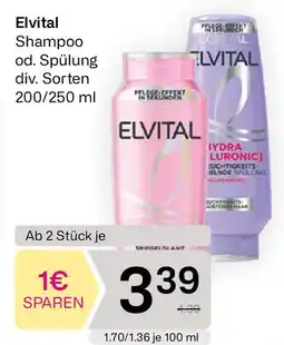 Bipa Elvital Shampoo od. Spülung Angebot