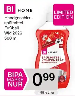 Bipa Handgeschirrspülmittel Fußball Angebot