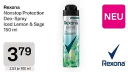 Bipa Rexona Nonstop Protection Deo-Spray Iced Lemon & Sage Angebot