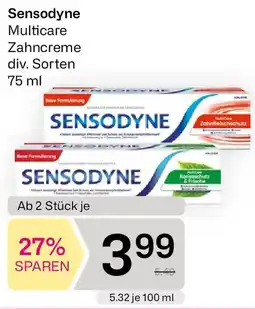 Bipa Sensodyne Multicare Zahncreme Angebot