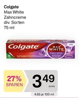 Bipa Colgate Max White Zahncreme Angebot