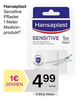 Bipa Hansaplast Sensitive Pflaster 1 Meter Medizin- produkt⁹ Angebot