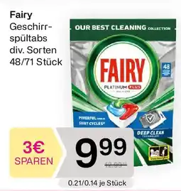 Bipa Fairy Geschirr- spültabs Angebot