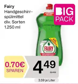 Bipa Fairy Handgeschirr- spülmittel Angebot