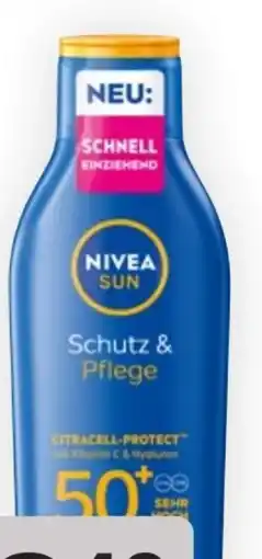 Bipa Nivea Sun Schutz & Pflege Sonnenmilch LSF 50+ Angebot