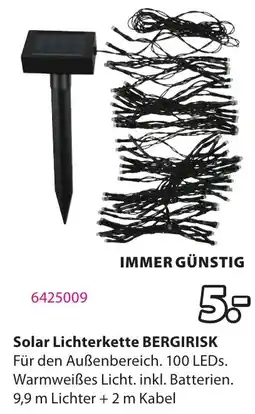 JYSK Solar Lichterkette BERGIRISK Angebot