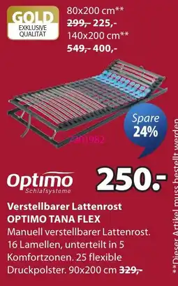 JYSK Verstellbarer Lattenrost OPTIMO TANA FLEX Angebot