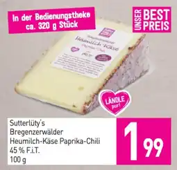 Sutterlüty Bregenzerwälder Heumilch-Käse Paprika-Chili Angebot