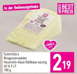 Sutterlüty Bregenzerwälder Heumilch-Käse Räẞkäse würzig Angebot