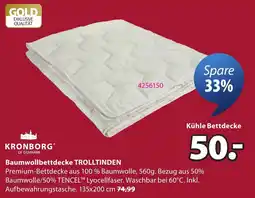 JYSK Baumwollbettdecke TROLLTINDEN Angebot
