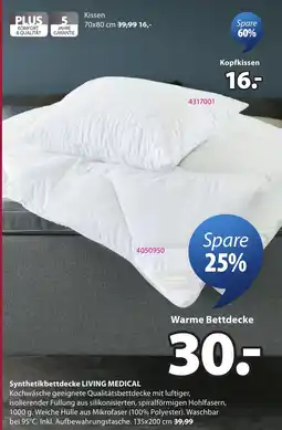 JYSK Synthetikbettdecke LIVING MEDICAL Angebot