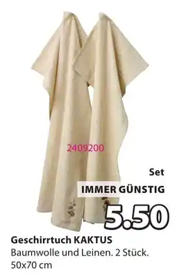 JYSK Geschirrtuch KAKTUS Angebot