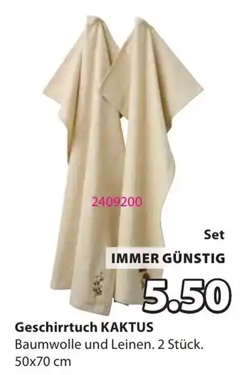 JYSK Geschirrtuch KAKTUS Angebot