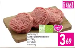 Sutterlüty Ländle Bio Rinderburger Angebot