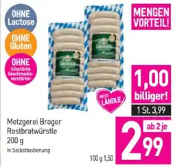 Sutterlüty Metzgerei Broger Rostbratwürstle Angebot