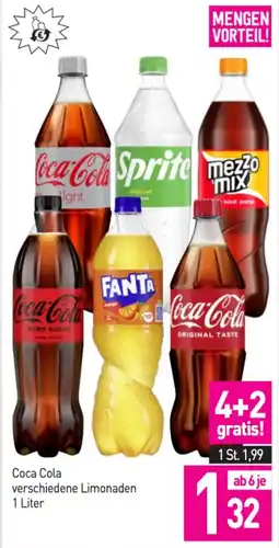 Sutterlüty Coca Cola verschiedene Limonaden Angebot