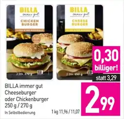 Sutterlüty immer gut Cheeseburger oder Chickenburger Angebot