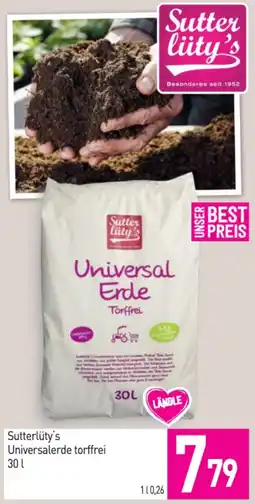 Sutterlüty Universalerde torffrei Angebot