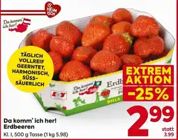 Billa Da komum ich her! Erdbeeren Angebot