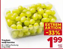 Billa Trauben weiẞ kernlos Angebot