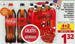 Billa Coca-Cola Limonaden div. Sorten inkl. Bandana od. Kinley Bitter- limonaden Angebot