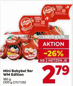 Billa Mini Babybel 9er WM Edition Angebot
