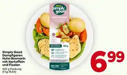 Billa Simply Good Dampfgaren Huhn Rosmarin mit Kartoffeln und Fisolen Angebot