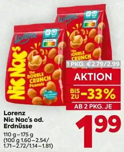 Billa Lorenz Nic Nac's od. Erdnüsse Angebot