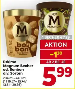 Billa Eskimo Magnum Becher od. Bonbon Angebot