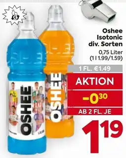 Billa Oshee Isotonic Angebot