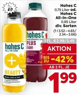 Billa Hohes C od. Hohes C All-In-One Angebot