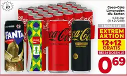 Billa Coca-Cola Limonaden Angebot