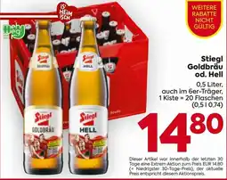 Billa Stiegl Goldbräu od. Hell Angebot