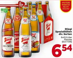 Billa Stiegl Spezialitäten Angebot