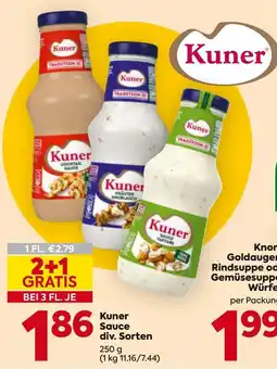 Billa Kuner Sauce Angebot