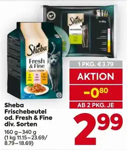 Billa Sheba Frischebeutel od. Fresh & Fine Angebot