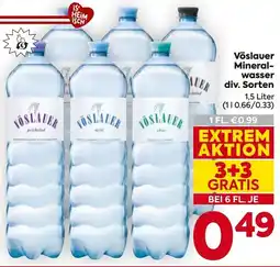 Billa Vöslauer Mineralwasser Angebot