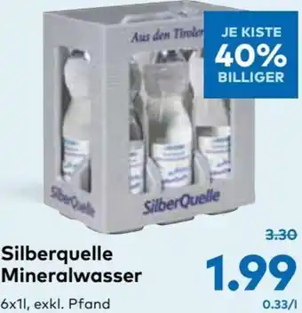 T&G Silberquelle Mineralwasser Angebot